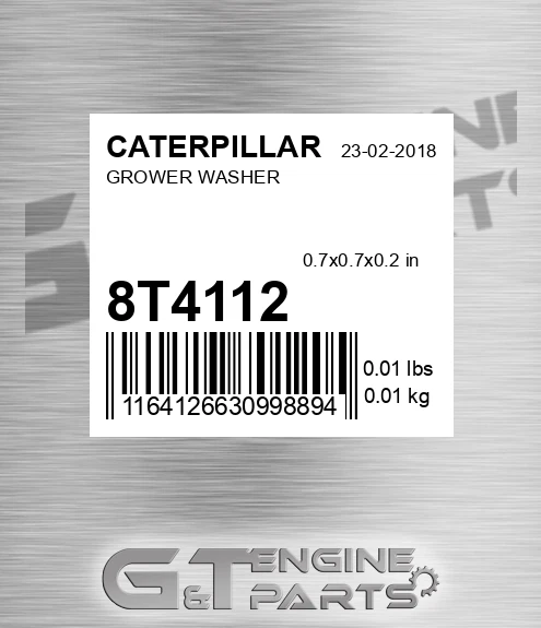 8T-4112 Grower Washer for CATERPILLAR