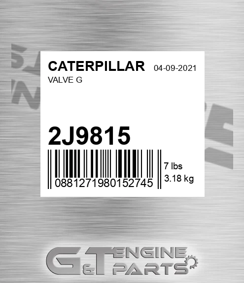 2J9815 Valve G