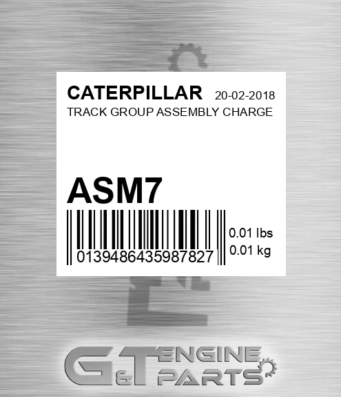 ASM7 CATERPILLAR Track Group Assembly Charge