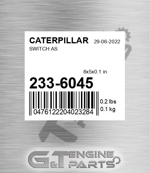 233-6045 Switch As for CATERPILLAR