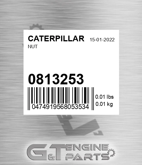 081-3253 Nut for CATERPILLAR