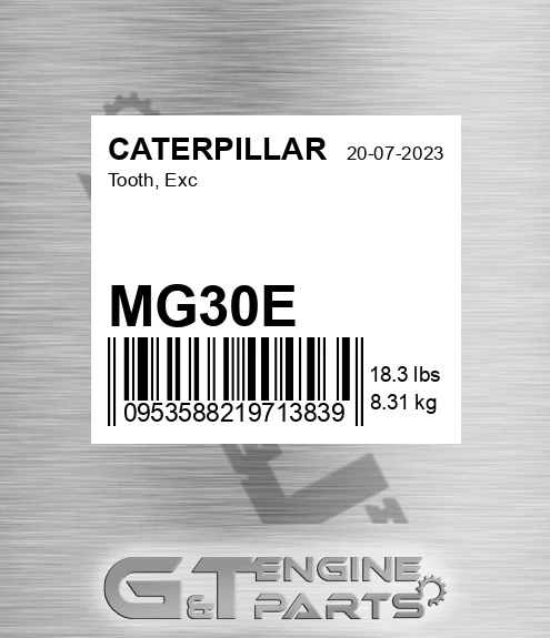 MG30E Tooth, Exc for CATERPILLAR