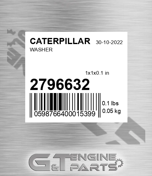 279-6632 Washer for CATERPILLAR