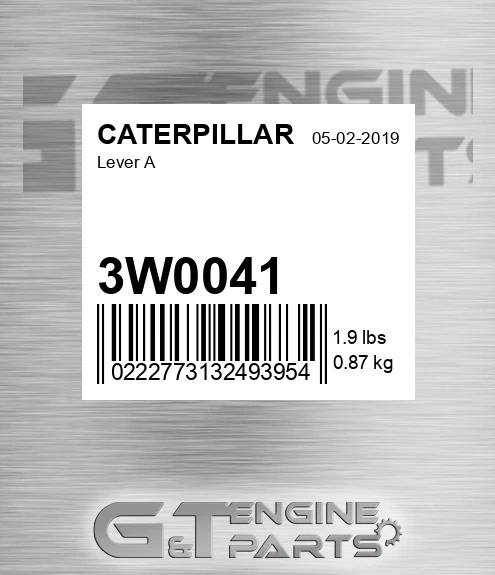 3W0041 Lever A for CATERPILLAR