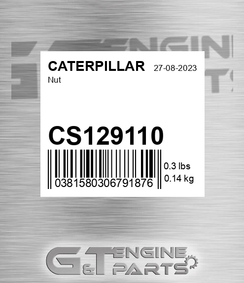 CS129110 Nut for CATERPILLAR