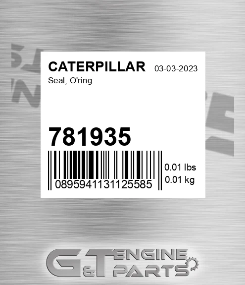 781935 Seal, O'ring