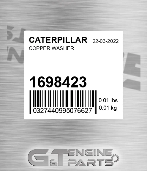 169-8423 Copper Washer for CATERPILLAR