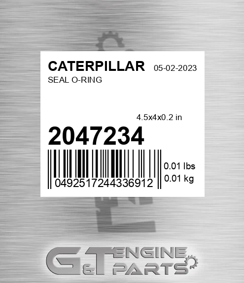 204-7234 Seal O-ring for CATERPILLAR