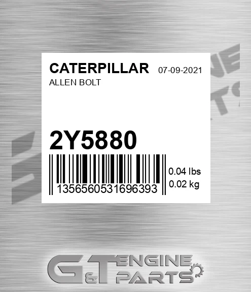 2Y-5880 Allen Bolt for CATERPILLAR