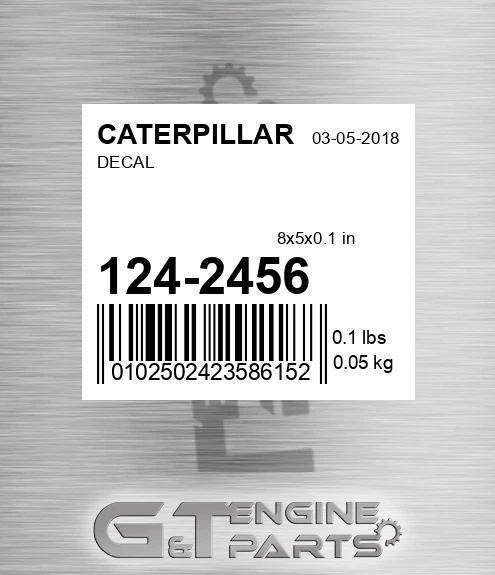 124-2456 Decal