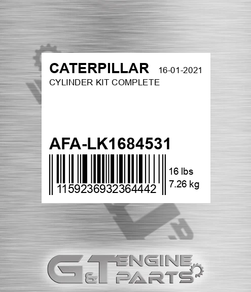 AFA-LK1684531 Cylinder Kit Complete for CATERPILLAR