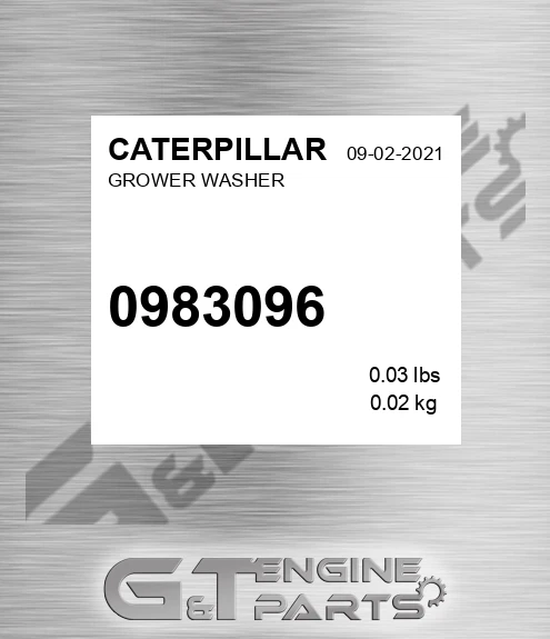 098-3096 Grower Washer for CATERPILLAR
