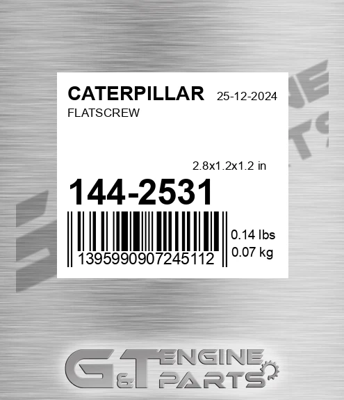 144-2531 Flatscrew
