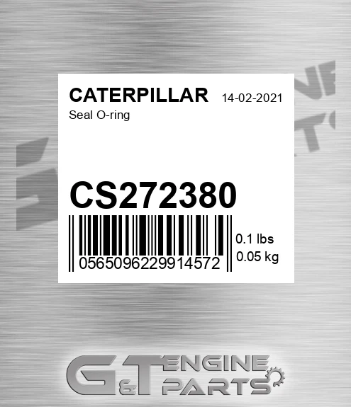 CS272380 Seal O-ring for CATERPILLAR