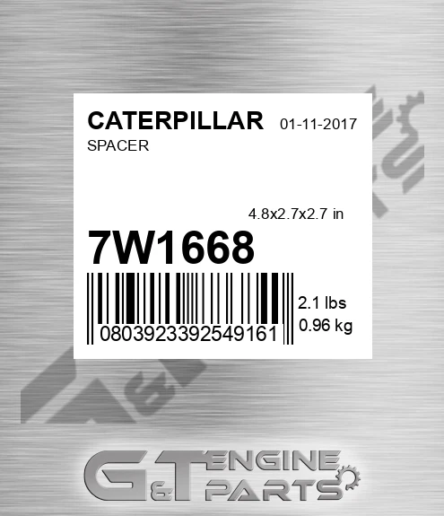 7W1668 Spacer