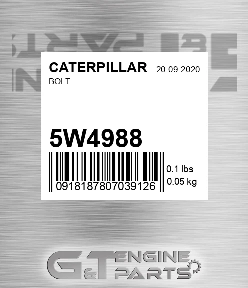 5W-4988 Bolt for CATERPILLAR
