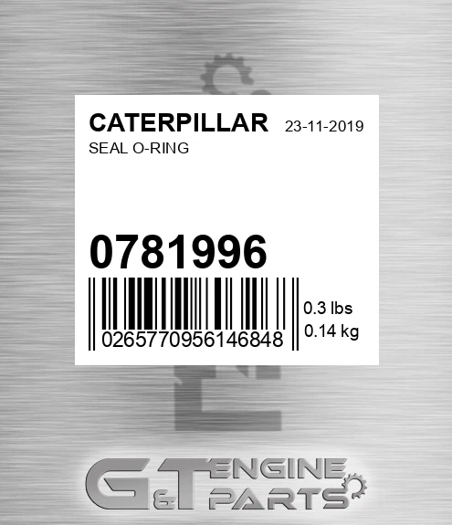 078-1996 Seal O-ring for CATERPILLAR