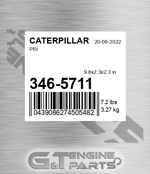 346-5711 Pin for CATERPILLAR