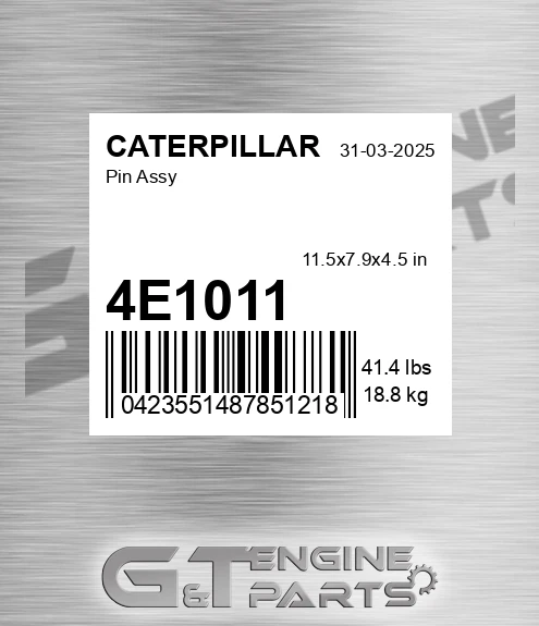 4E1011 Pin Assy for CATERPILLAR