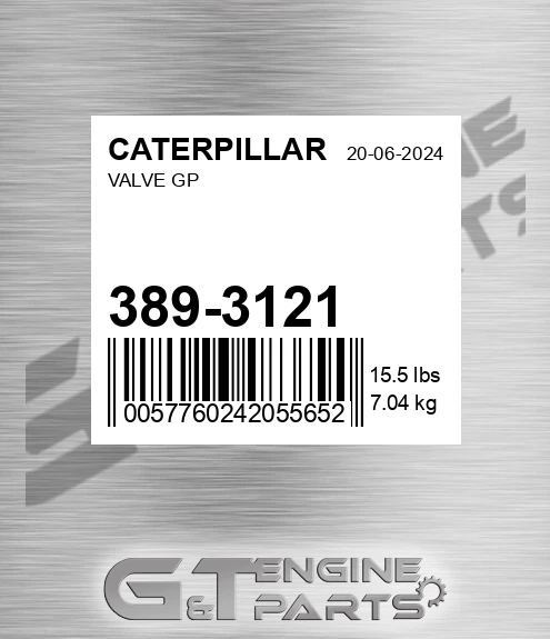 389-3121 Valve Gp