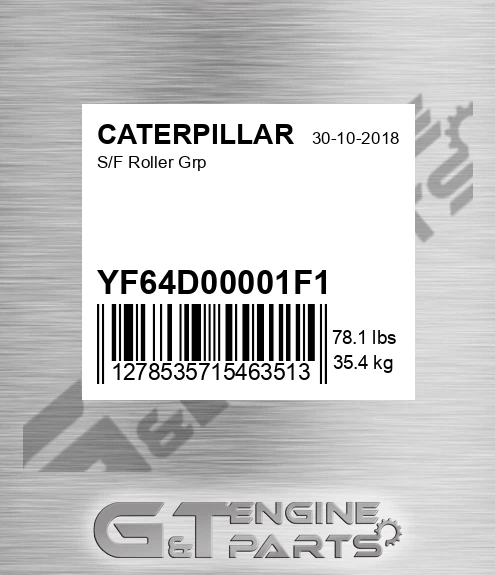 YF64D00001F1 S/f Roller Grp for CATERPILLAR
