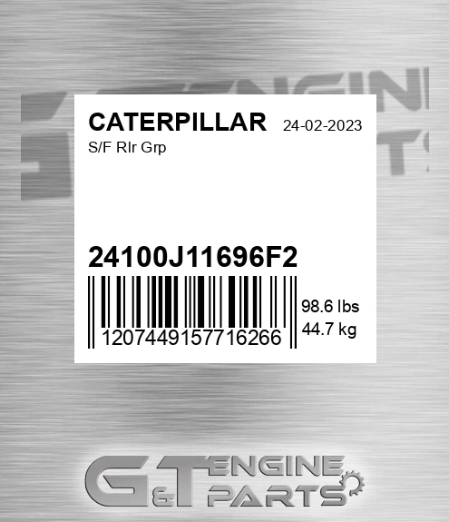 24100J11696F2 S/f Rlr Grp for CATERPILLAR