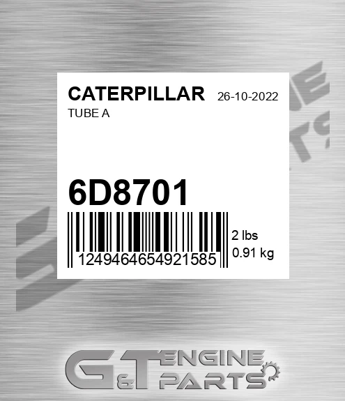 6D8701 CATERPILLAR Tube A
