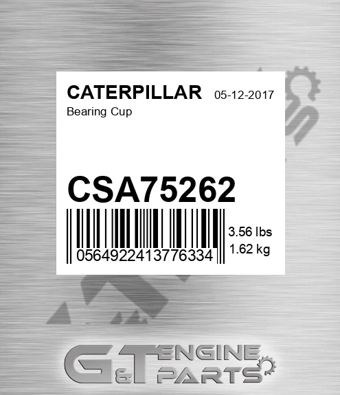 CSA75262 Bearing Cup