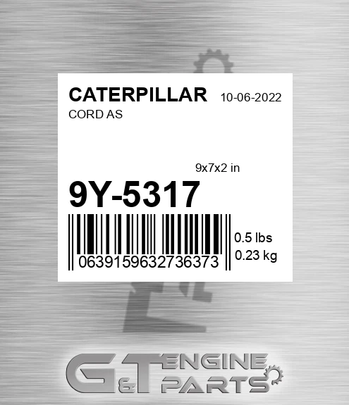 9Y-5317 Cord As