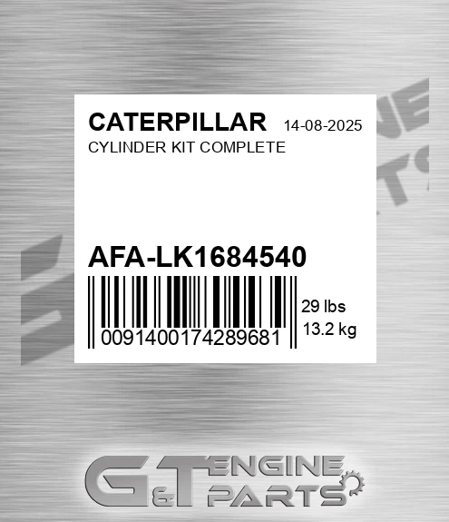 AFA-LK1684540 Cylinder Kit Complete for CATERPILLAR