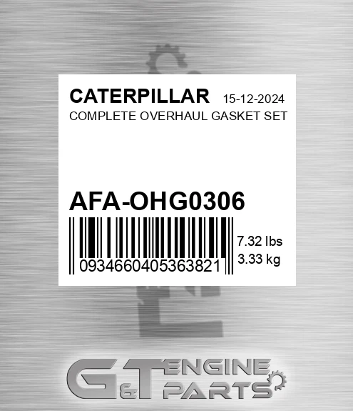 AFA-OHG0306 Complete Overhaul Gasket Set