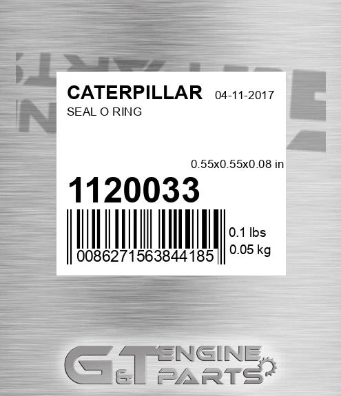 1120033 Seal O Ring for CATERPILLAR