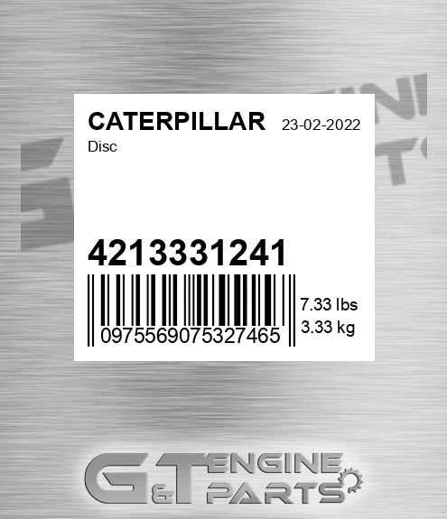 4213331241 Disc for CATERPILLAR