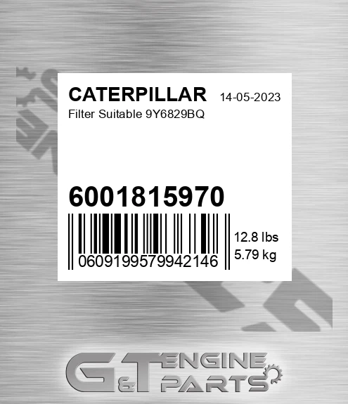 6001815970 Filter Suitable 9y6829bq for CATERPILLAR