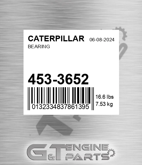 453-3652 Bearing for CATERPILLAR