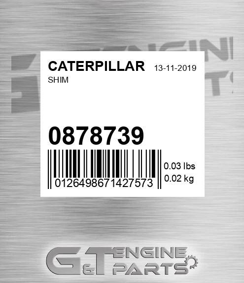 087-8739 Shim for CATERPILLAR