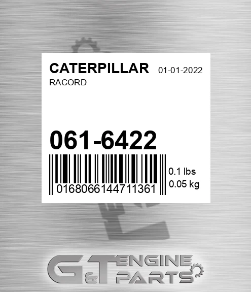 061-6422 Racord for CATERPILLAR