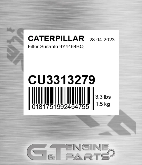 CU3313279 CATERPILLAR Filter Suitable 9y4464bq