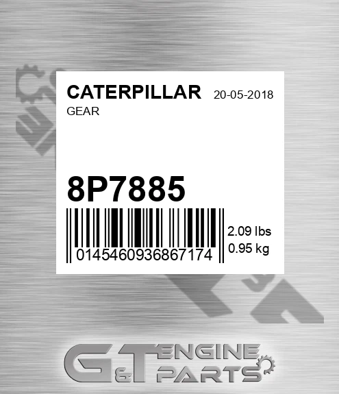 8P-7885 Gear for CATERPILLAR