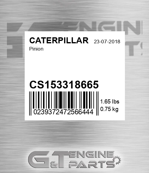 CS153318665 Pinion