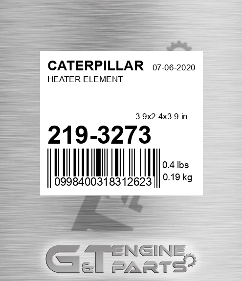 219-3273 Heater Element for CATERPILLAR