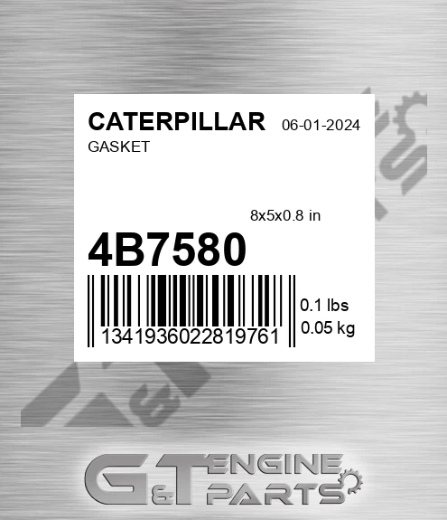4B-7580 Gasket