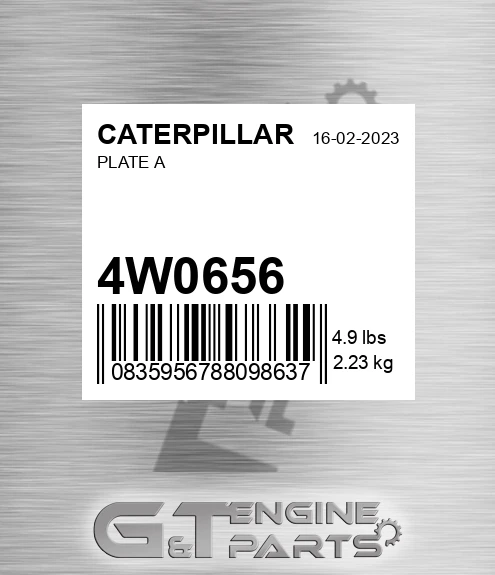 4W0656 Plate A