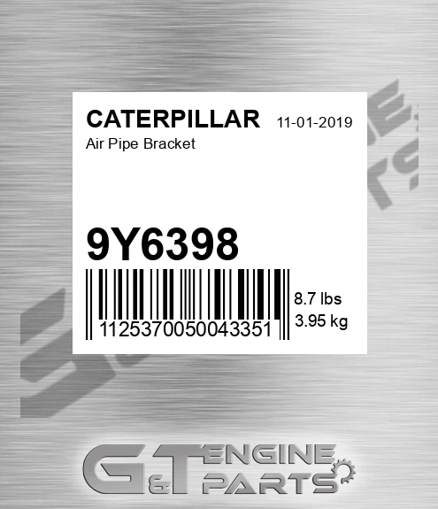 9Y6398 Air Pipe Bracket for CATERPILLAR