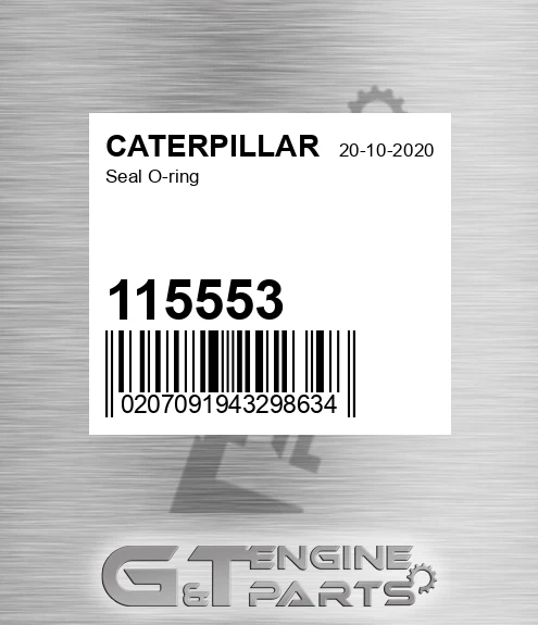 115553 Seal O-ring for CATERPILLAR