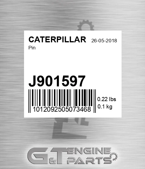J901597 CATERPILLAR Pin