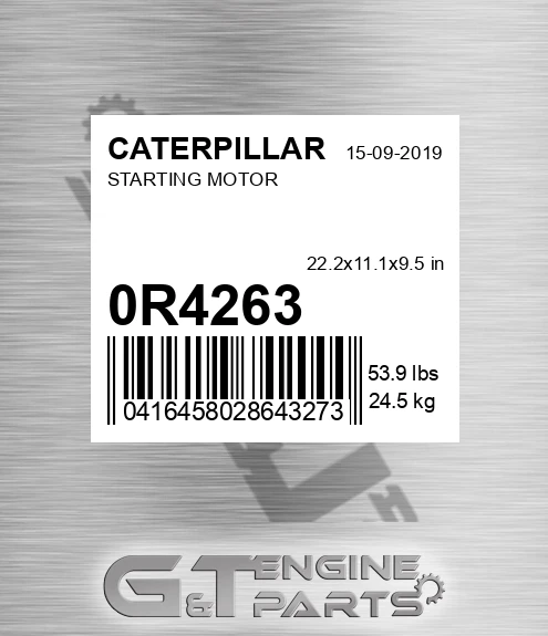 0R-4263 Starting Motor