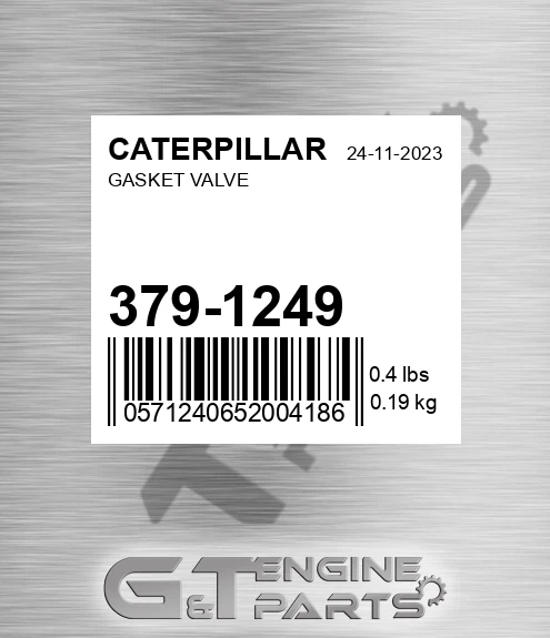 379-1249 Gasket Valve
