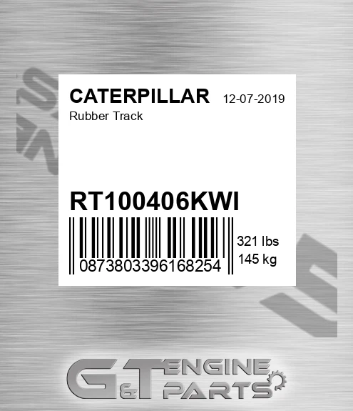 RT100406KWI Rubber Track