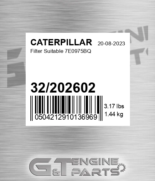 32/202602 Filter Suitable 7e0975bq